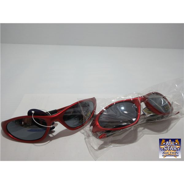 NEW:  RED SUNGLASSES - 2 PAIR