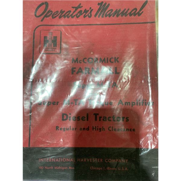 MCCORMICK FARMALL SUPER M TA MANUAL