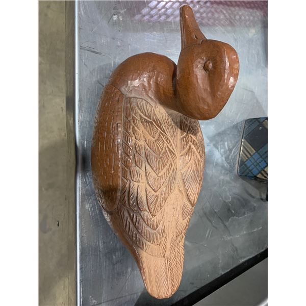 SEIZURE:  WOOD CARVED "DUCK" ORNAMENT