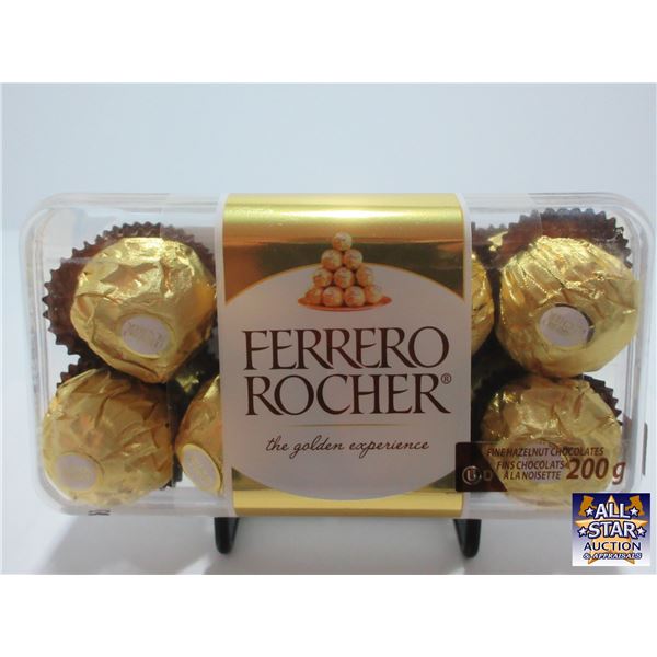 NEW:  FERRERO ROCHER HAZELNUT CHOCOLATES (200G)