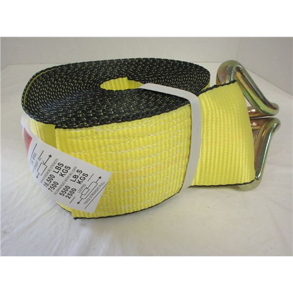 NEW:  HEAVY DUTY 4" X 30' TIE DOWN STRAP