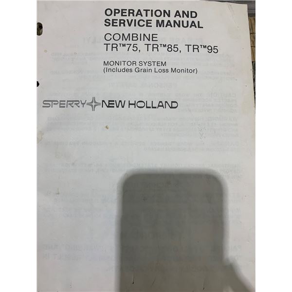COLLECTIBLE:  COMBINE TR75/85/95 MANUAL