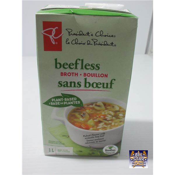 PC BEEFLESS BROTH (1L) - CARTON