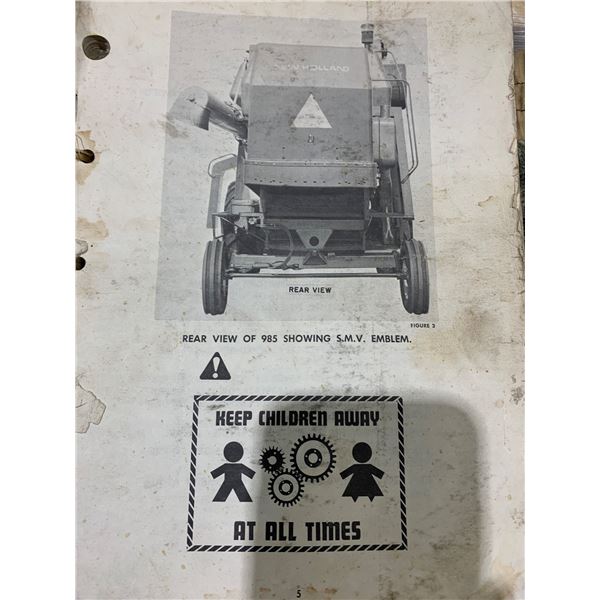 COLLECTIBLE:  985 COMBINE MANUAL