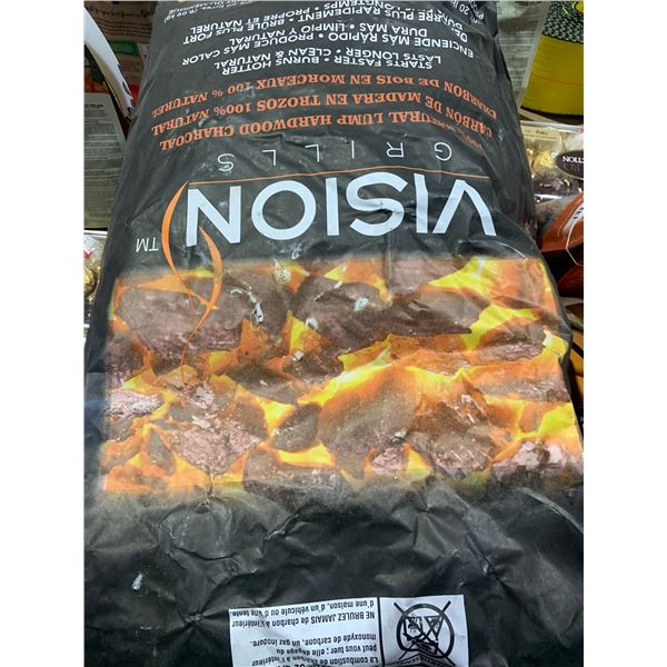 NEW:  VISION GRILLS 100% NATURAL LUMP HARDWOOD CHARCOAL (20 LBS) (MSRP $60.99)