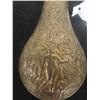 Image 2 : Brass Powder Flask - Ornate, Black - Vintage