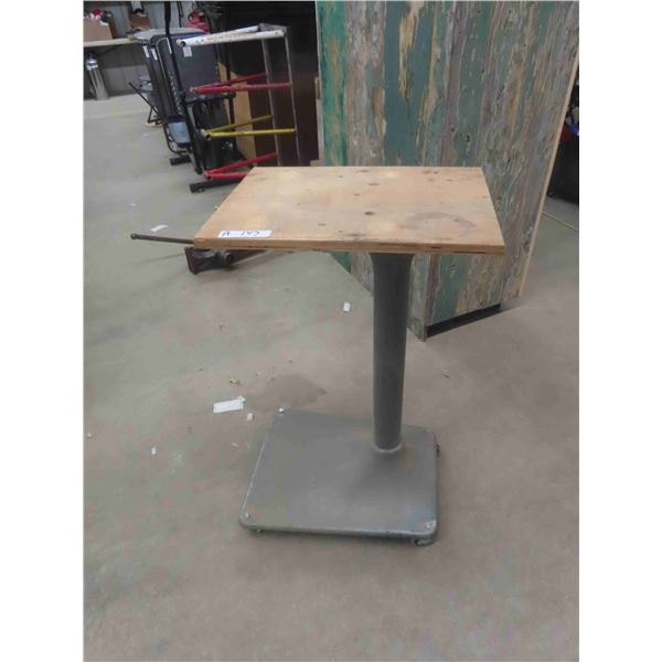 Metal Base on Casters Parts Table - or whatever 14.5" x 20" x 36" tall 