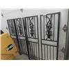 Image 1 : 4 Wrought Iron Garden Décor 19" x 64" each 