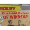 Image 2 : Duke + Duchess of Windsor Cardboard Promotion Poster