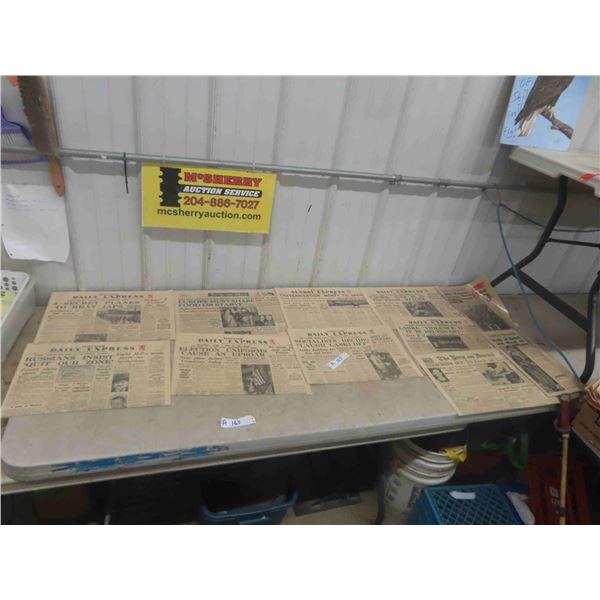 (11) 1940s Newspapers with War Time Articles
