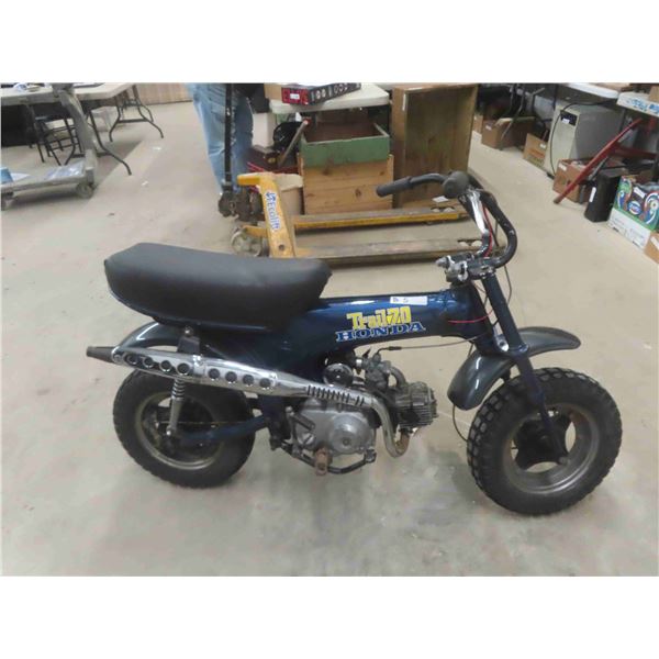 1971 Honda 70 Trail Mini Bike - Been Painted - Runs