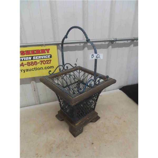 Wrought Iron Flower Basket