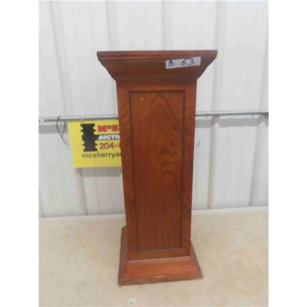 Oak Pedestal 12" x 12" x 30"