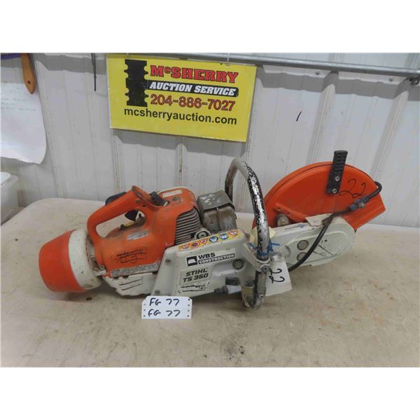 Stihl TS 350 Gas Chop Saw - Works