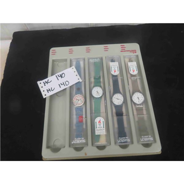 4 New Old Stock Swatch Quartz Watches