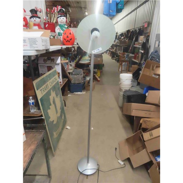 Silver Projection Lamp with Glass Shade