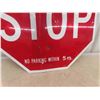 Image 4 : Metal Stop Sign 24" x 24"