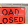 Image 2 : Metal Road Closed Sign 18" x 35"