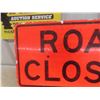 Image 3 : Metal Road Closed Sign 18" x 35"