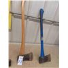 Image 4 : 3 Axes ; 1 is Splitting Axe + 2 With Fiberglass Handle