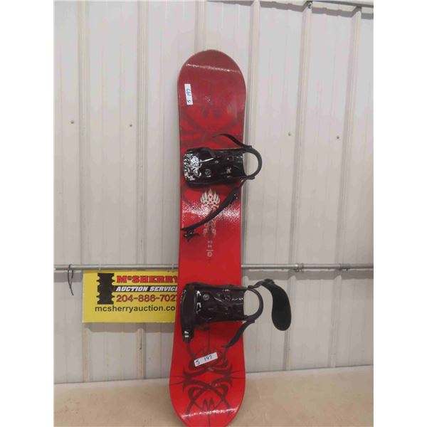 Snowboard with Bindings