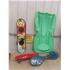 Image 1 : 2 Sleds + 2 Skateboards