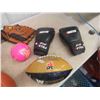 Image 2 : Box of Sports Equipment ; Baseball Gloves, Football, Basketball, Ringette Rings