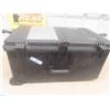 Image 1 : Large Black Plastic Protective Travel Case on Wheels 14" x 20" x 30" 