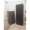 Image 2 : 2 Black Display Stands 25.5" & 35.5" tall