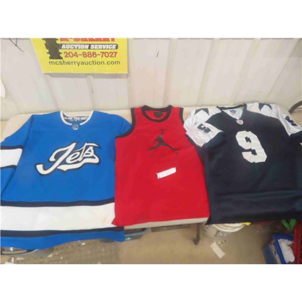 Jordan, Romo + Jets Jerseys - Sz ; XL, Sz 56, 52