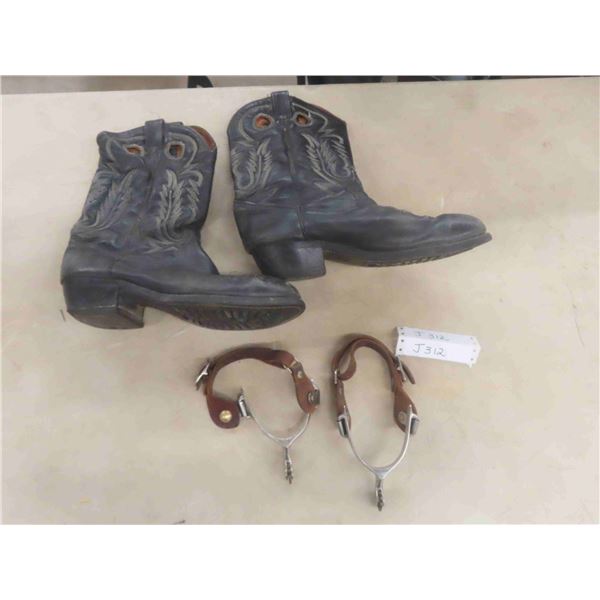 Cowboy Boots sz 10.5 + Spurs