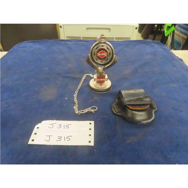 Harley Davidson Pocket Watch Gift Set in Box