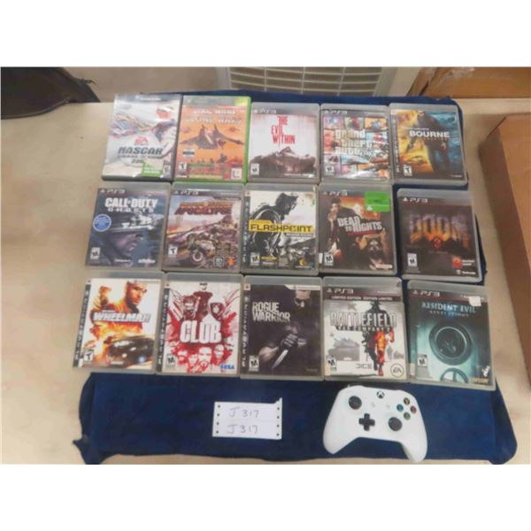 13 PS 3 Games + (1) Xbox Game + (1) Game Cube + (1) Xbox Controller