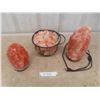 Image 1 : 3 Himalayan Salt Lamps - 1 missing power cord