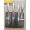 Image 3 : Granite Cutting Board 12" x 16" & Think Kitchen Knife Set