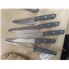 Image 7 : Granite Cutting Board 13" x 15", 21 Pc Knife Set 