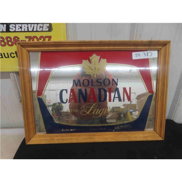 Molson Canadian Mirrored Advertising 14" x 20"