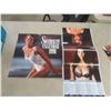 Image 7 : Swimwear Calendars ; 1991, 1993, 1998, 2000 + 01 Budweiser Calendar
