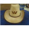 Image 4 : White Western Star Leather Cowboy Hat Sz XL , 2 Genuine Leather Western Star 