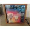 Image 3 : Electric Happy hour Bar Sign - Light Up , Flickers 7" x 10" x 10" 