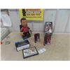 Image 1 : Calgary Flames Bleacher Creature, Men of the Ice Bobblehead, Ultra Pro Display,