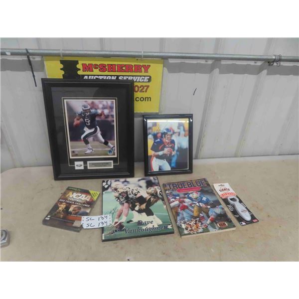 Donovan McNabb Framed Print, True Blue Magazine, More Football Pictures, 