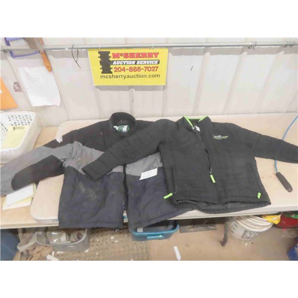2 Arctic Cat Jackets; Sz 4XL + Med & FXR Mountain Insulated Vest Sz 4XL