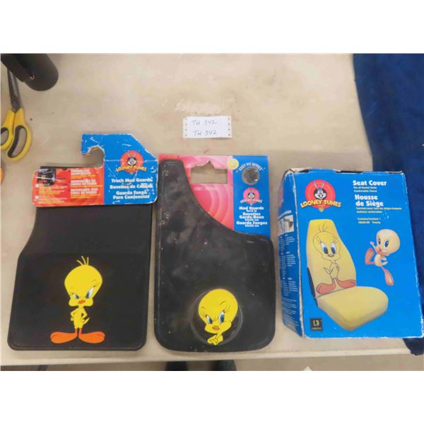 Tweety Mud Flaps + Seat Covers
