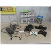 Image 1 : Xbox ; 4 Controllers, Kinect, 50 Games, Power Source, Scene It Trivia Game in Box