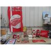 Image 1 : Red Wings Stuffies, Coffee Mugs, Piggy Bank, 12" x 18" Print of Ticket for game, 