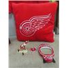 Image 8 : Red Wings Stuffies, Coffee Mugs, Piggy Bank, 12" x 18" Print of Ticket for game, 