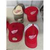 Image 3 : Detroit Red Wings ; (7) Ball Caps, Zippered Hoodie Sz 2XL & Hoodie Sz 3XL 