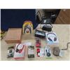 Image 1 : Assortment of Earbuds, Head Phones, Gaming Headset - All New in Box, 2 Clock 
