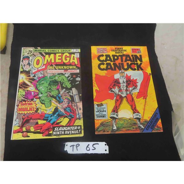 Captain Canuck No 1 Issue Comic + Omega Marvel Comic